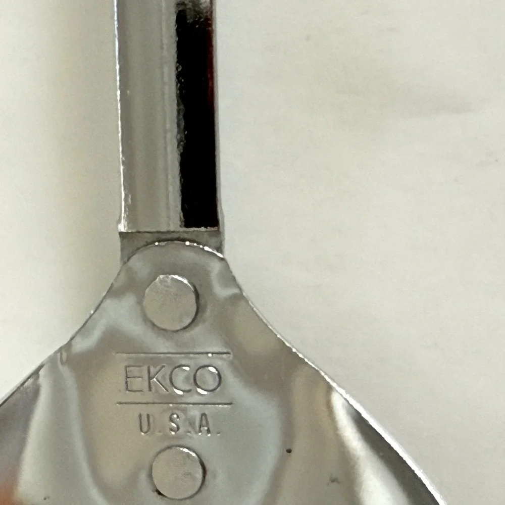 Ekco USA‎ Vintage Spatula Spoon Set Spice of Life Vegetable Handle 2pc